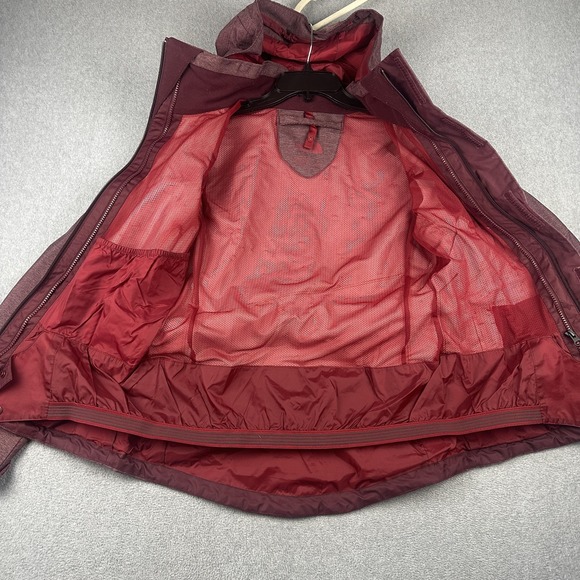 The North Face Jacket Womens Small Red Hooded Softshell Rain Coat Ski NF0A2TJL - Picture 7 of 13